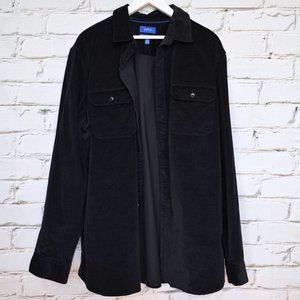 Apt. 9 Black Corduroy Slim Fit Button Shirt